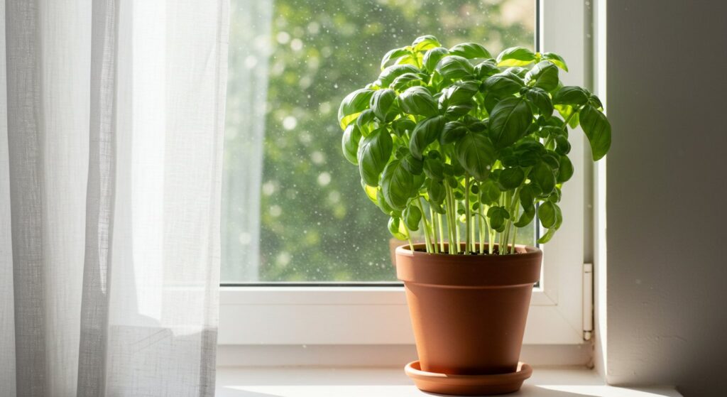 growing basil indoors
