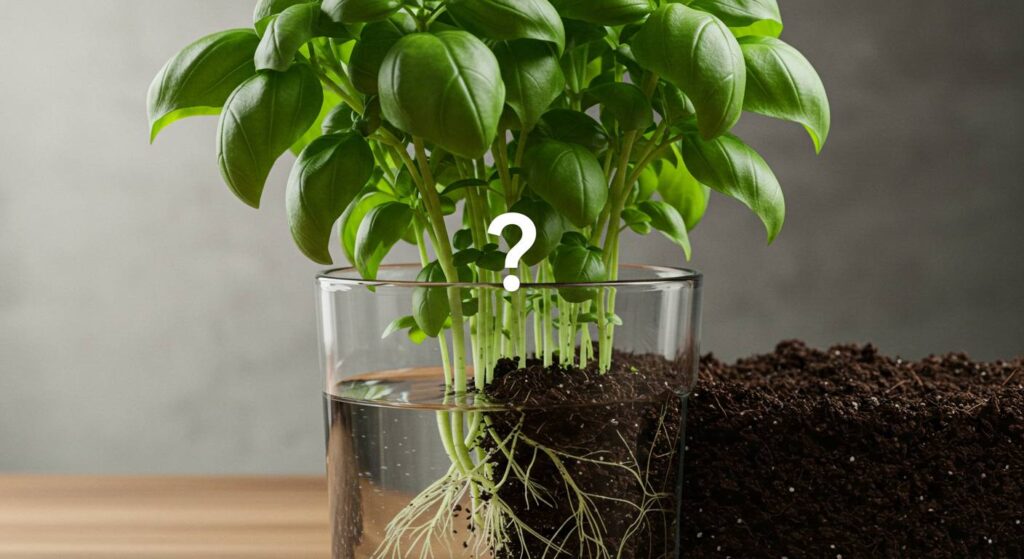 Can I Plant My Hydroponic Basil In Soil