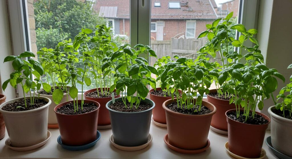 growing thai basil inside

