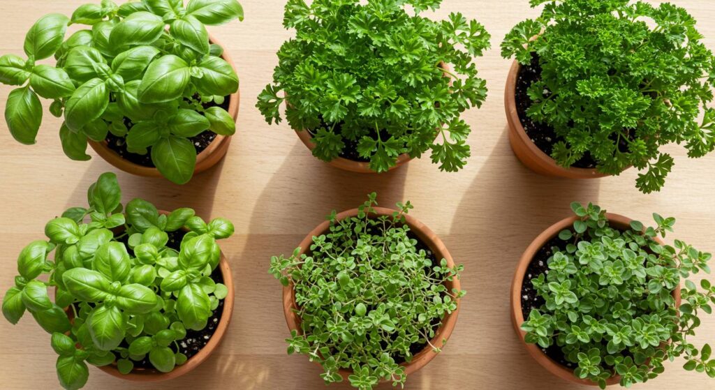 herbs that grow well together in pots
