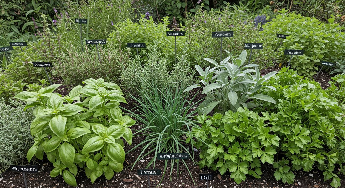 What herbs can be planted with basil