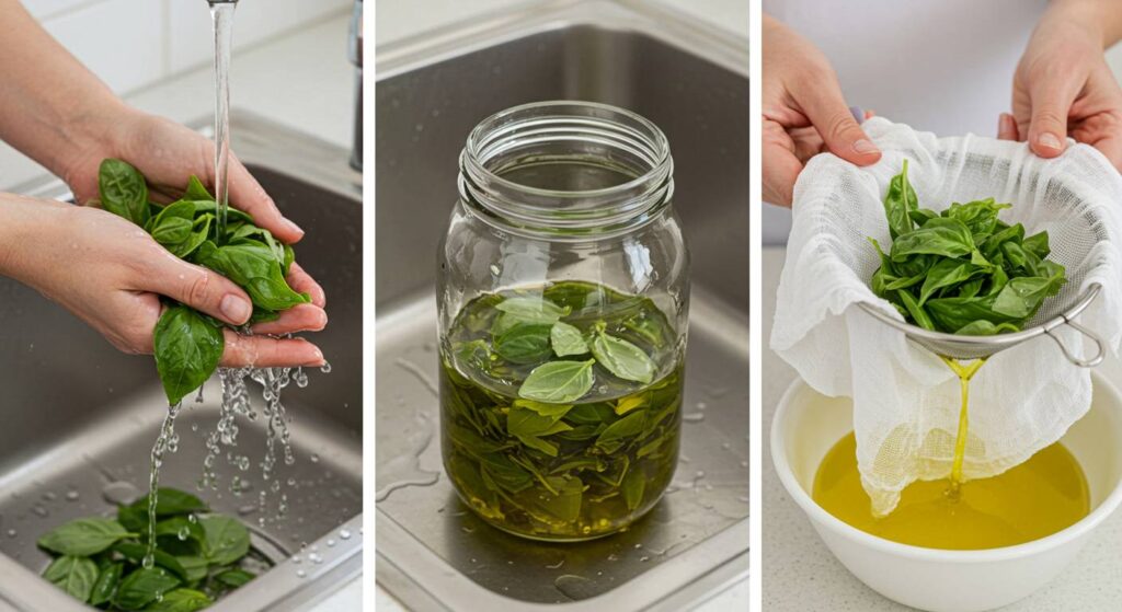 homemade basil oil instructions
