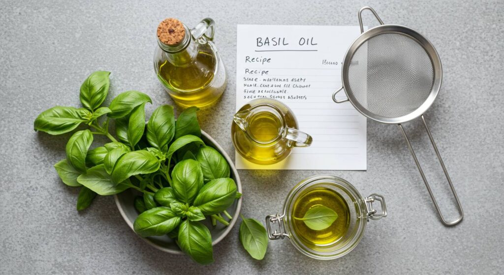 how to make oil from basil