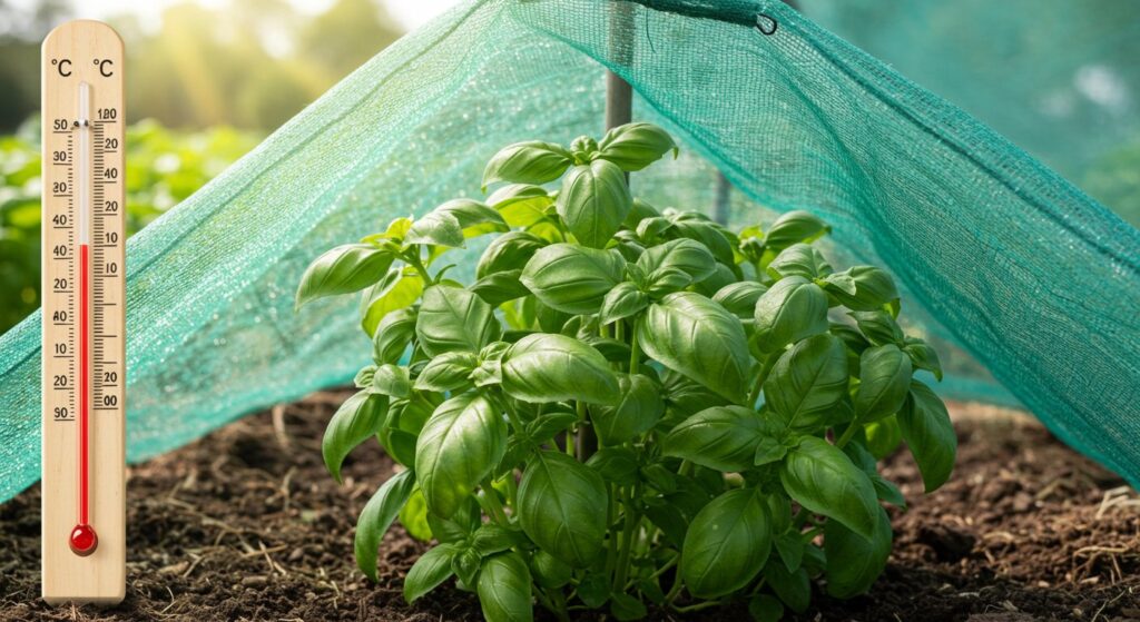 how hot can basil tolerate
