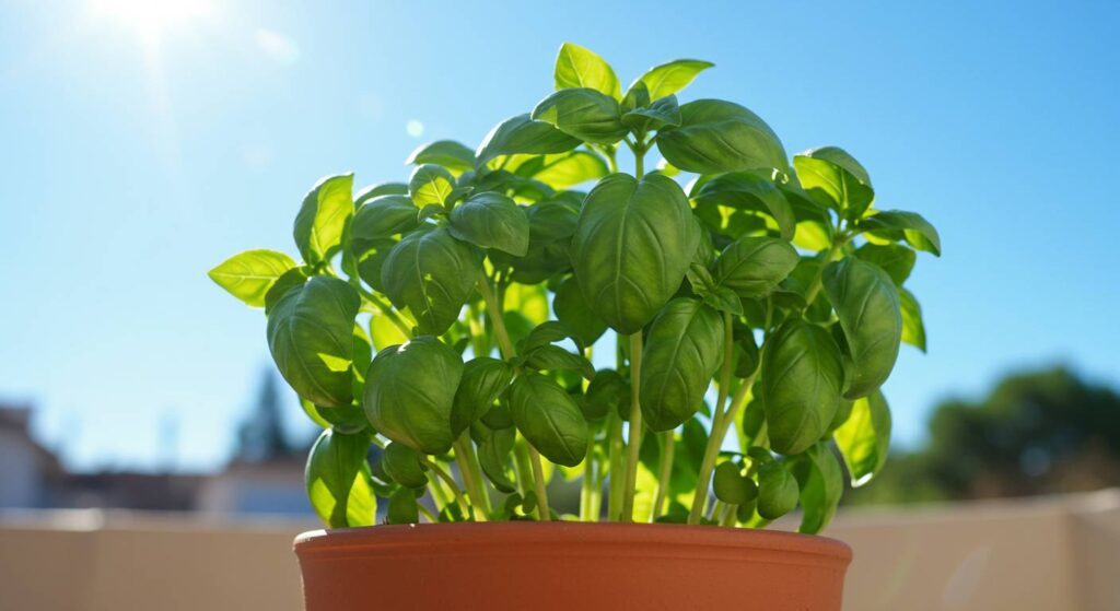 how much sun for basil

