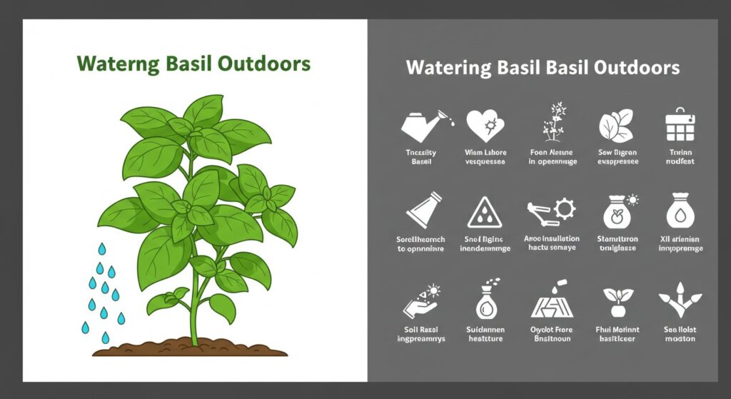 how often should i water basil outside
