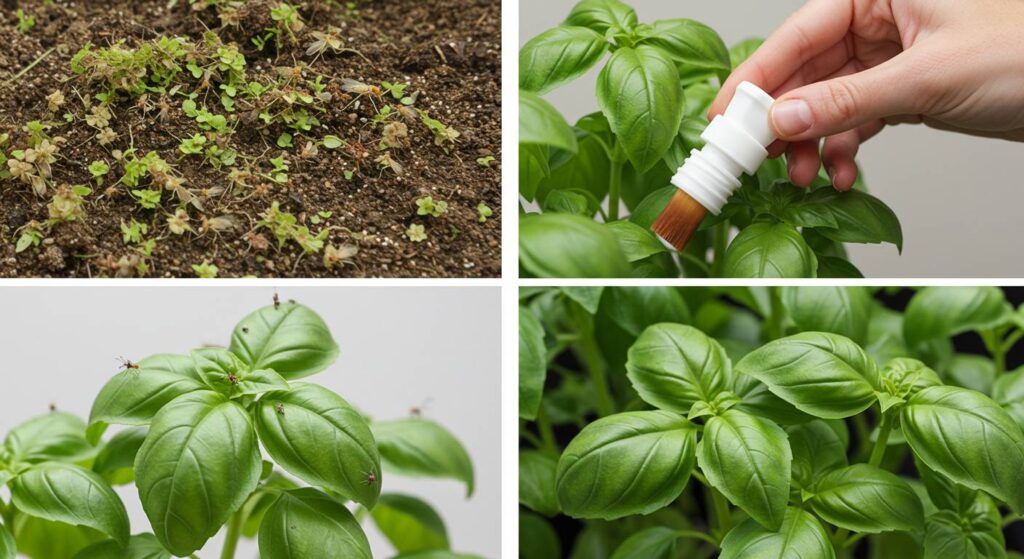 how to eradicate gnats on basil