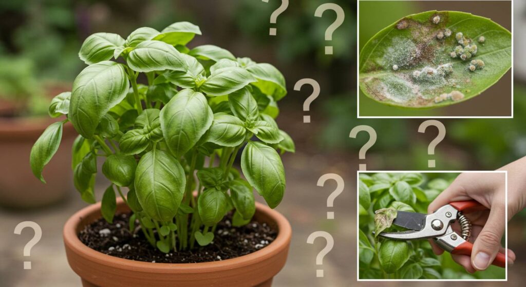 how to eradicate mold on basil

