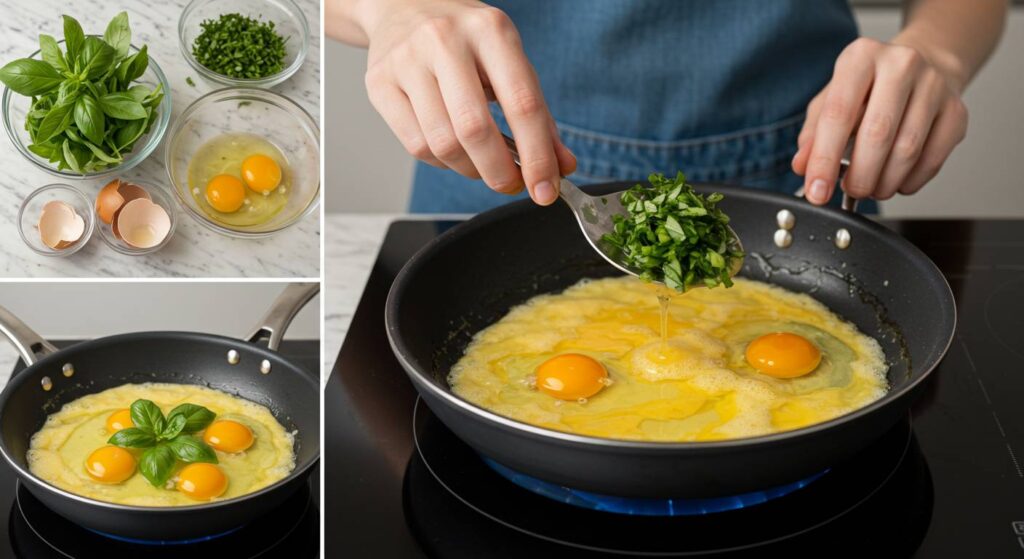 how to make basil eggs
