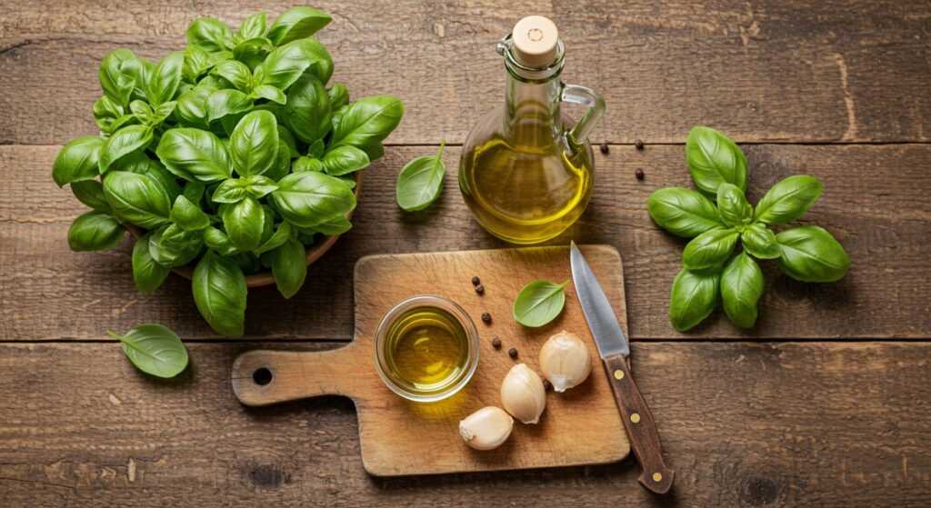 how to make sweet basil oil