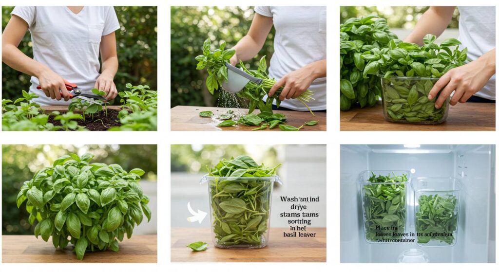 how to store basil at home
