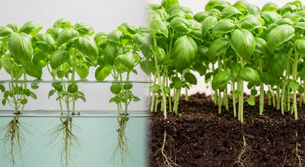 hydroponic basil soil compatibility
