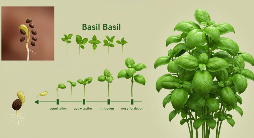 hydroponically grown basil timeline
