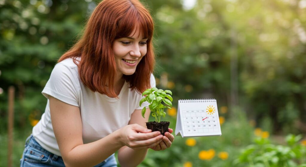 ideal time for basil planting Virginia

