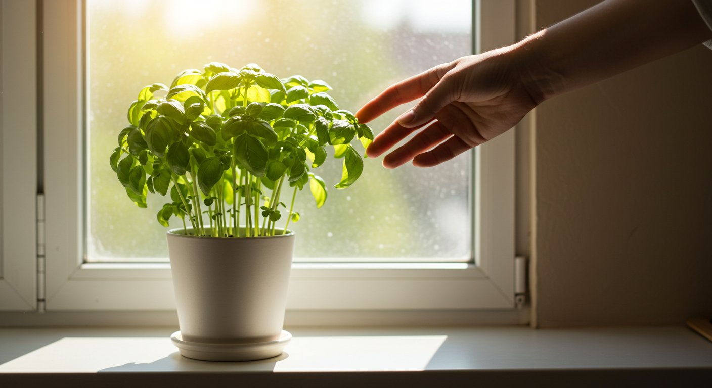 can basil grow indoors