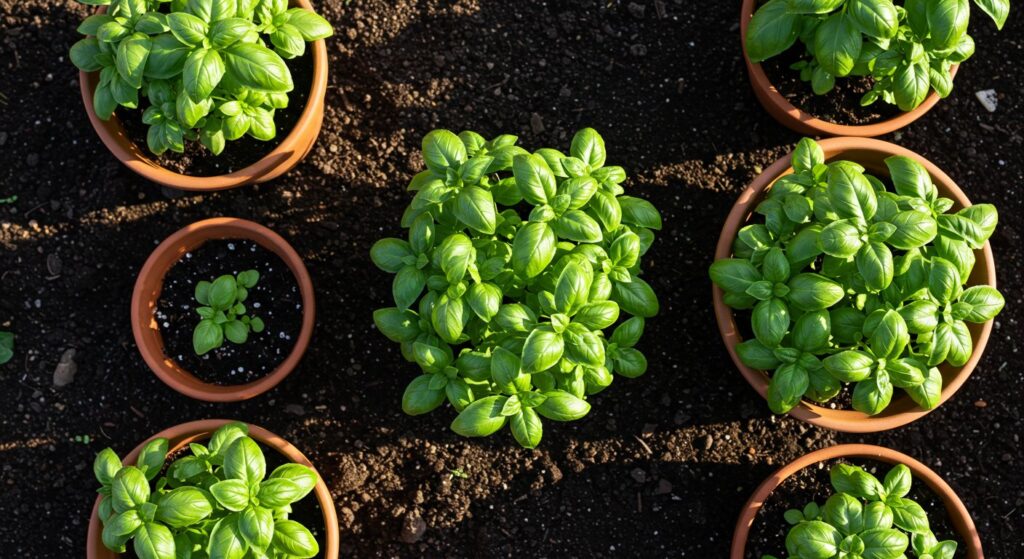 is basil happier in pots or soil
