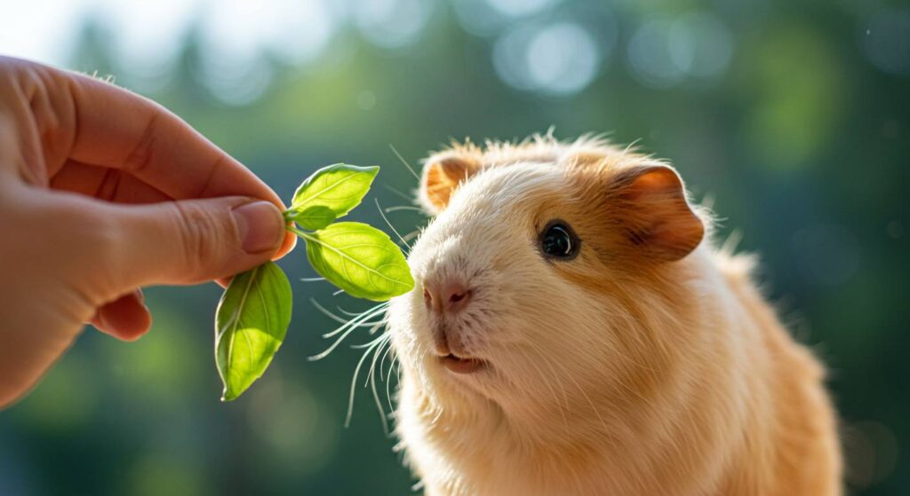 is basil okay for guinea pigs
