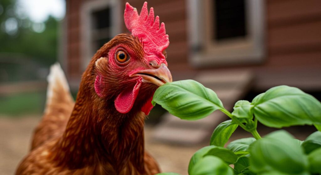 is basil safe for chickens
