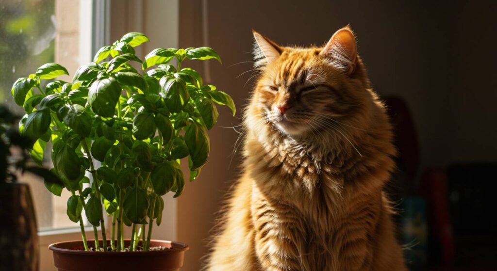 is fresh basil good for cats
