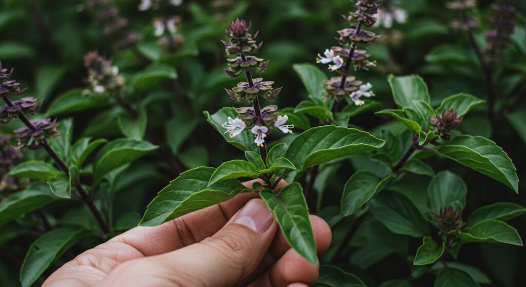 is it necessary to remove thai basil flowers
