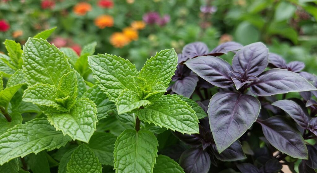 is it ok to plant basil and mint together
