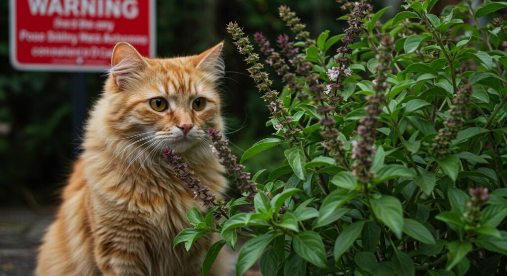 is thai basil poisonous to cats
