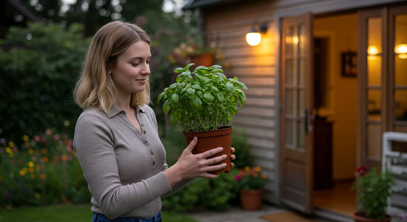 can i bring my basil plant indoors for the winter