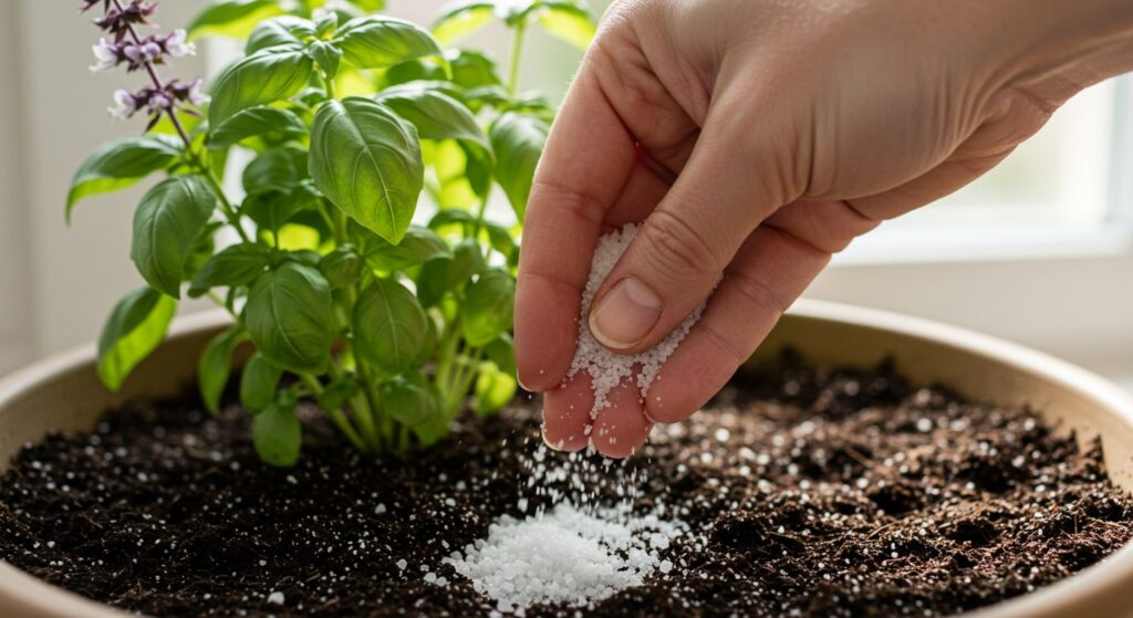 natural fertilizer for basil
