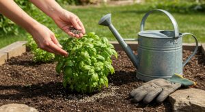 how to fertilize basil naturally