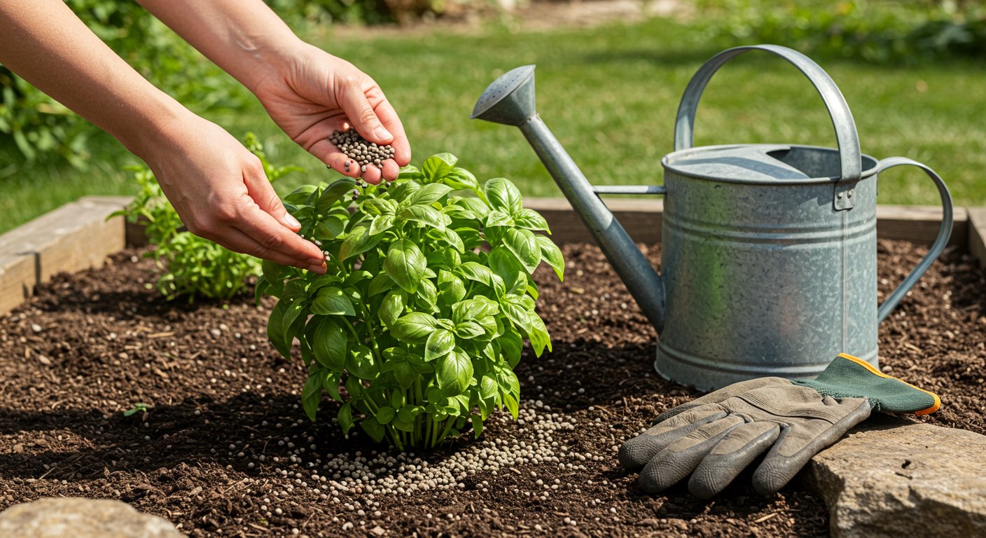 how to fertilize basil naturally