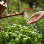 how often to water basil outdoors