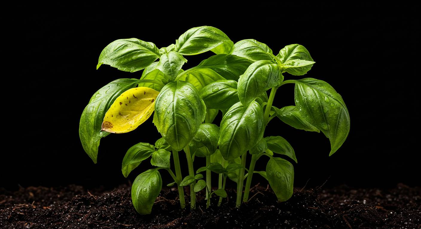 What does overwatered basil look like