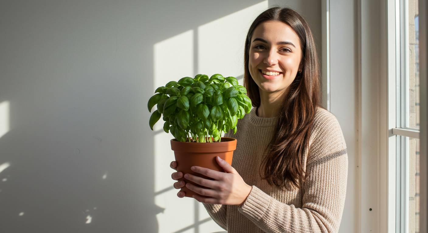 can i bring my basil plant indoors for the winter