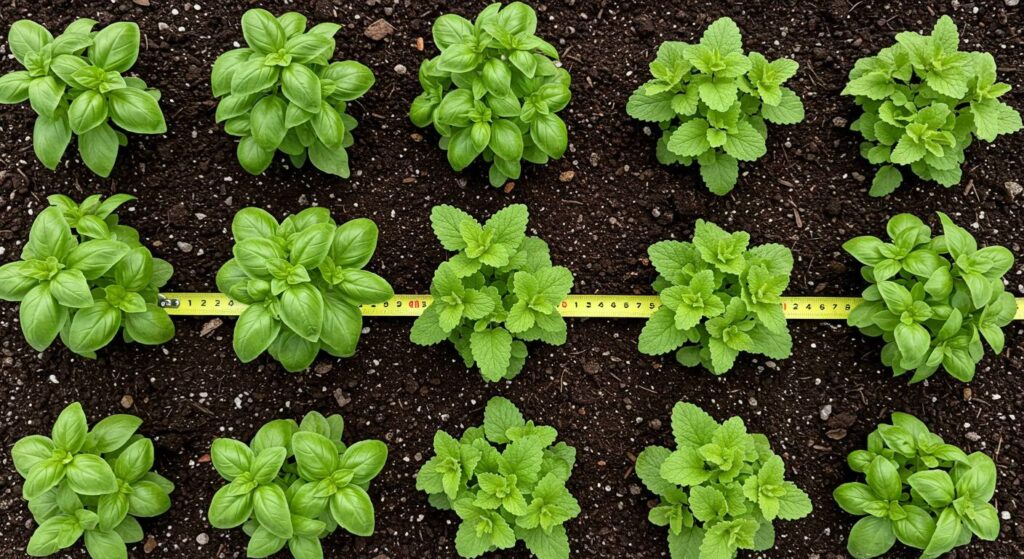 planting basil with lemon balm
