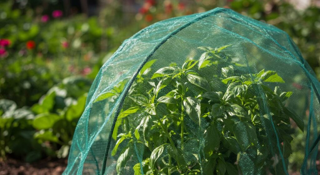 preventing worms on basil
