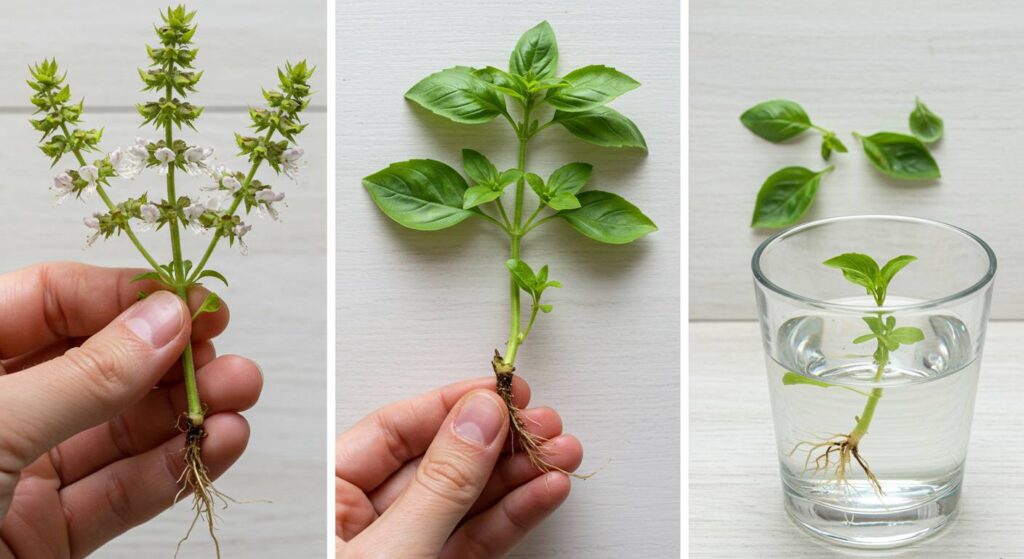 propagating basil after it flowers