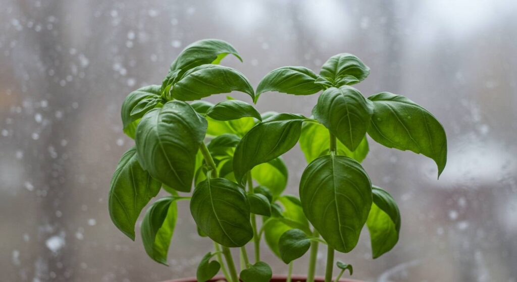 protecting basil from frost indoors
