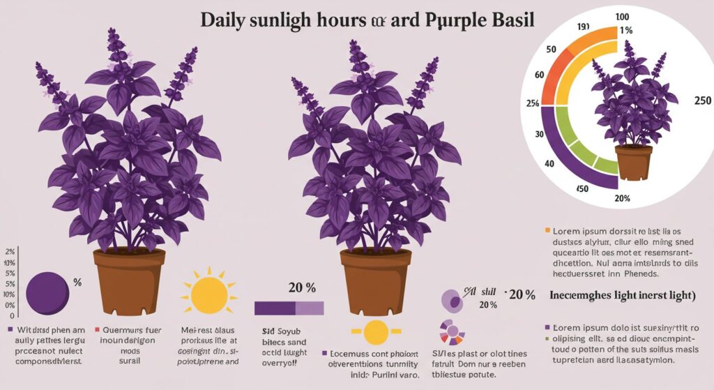 purple basil light requirements
