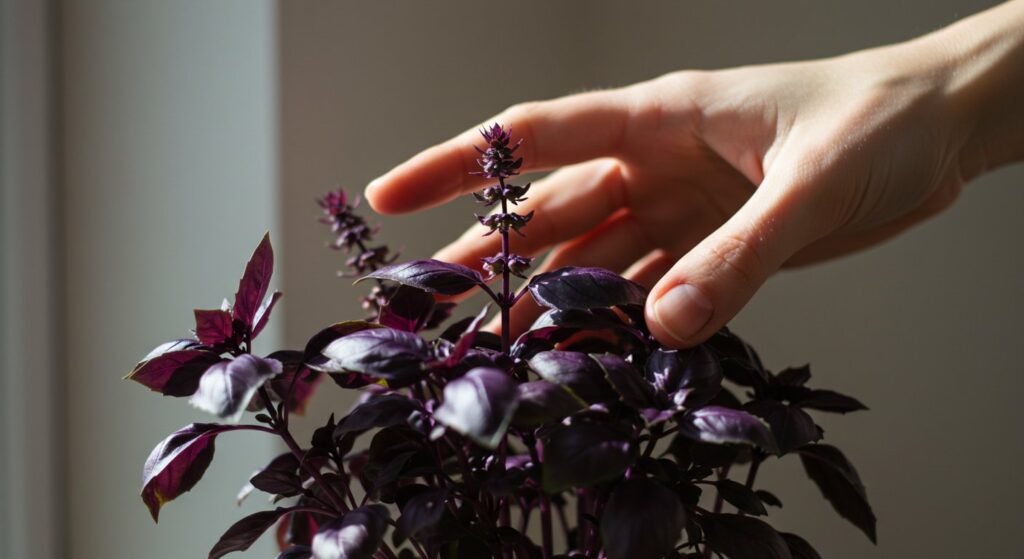 purple basil sun exposure
