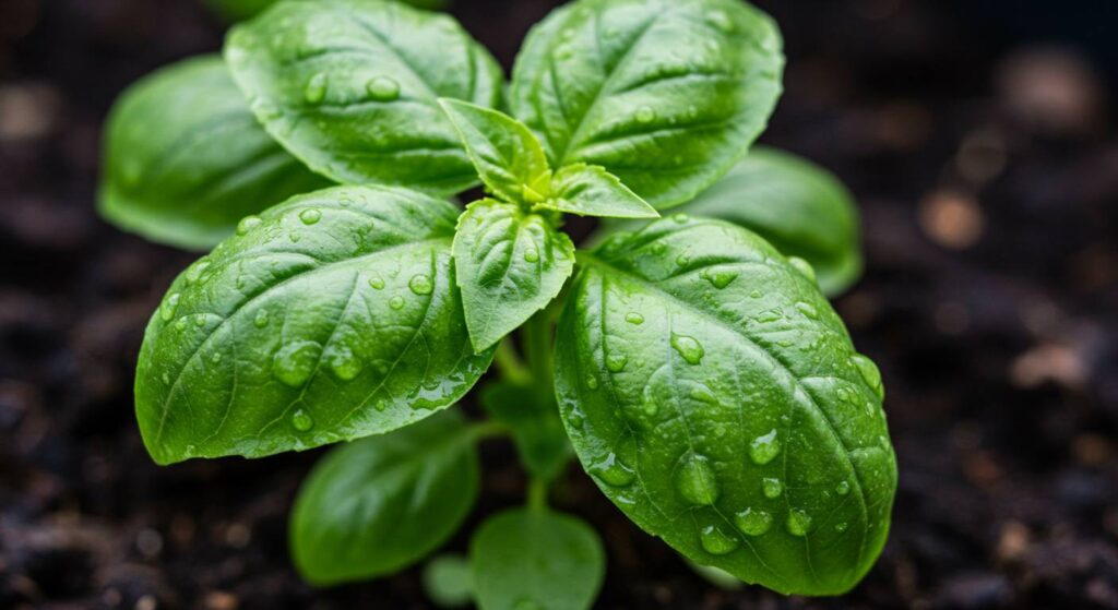 rainwater damage basil
