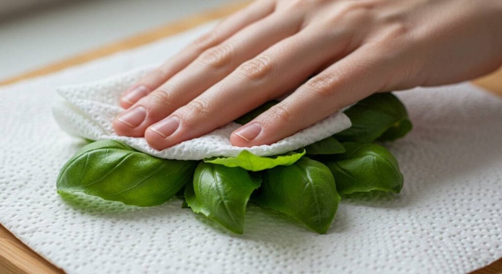 raw basil freezing tips