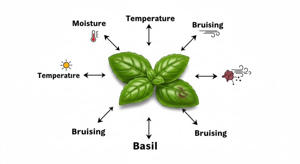 reasons for basil's quick decay