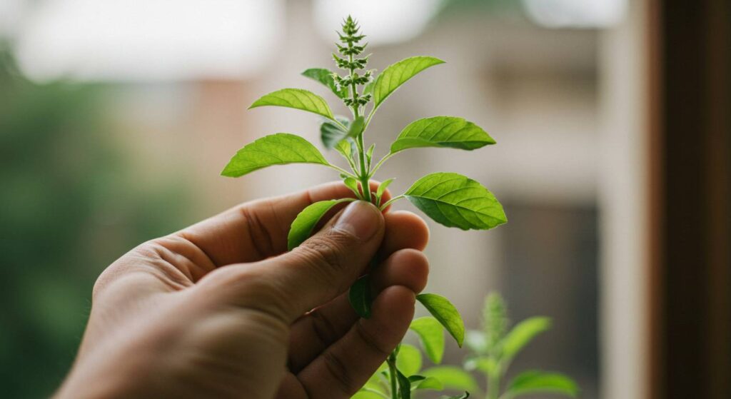 tulsi plant is a herb or shrub