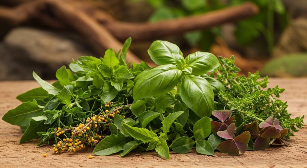 safe herbs for bearded dragons basil

