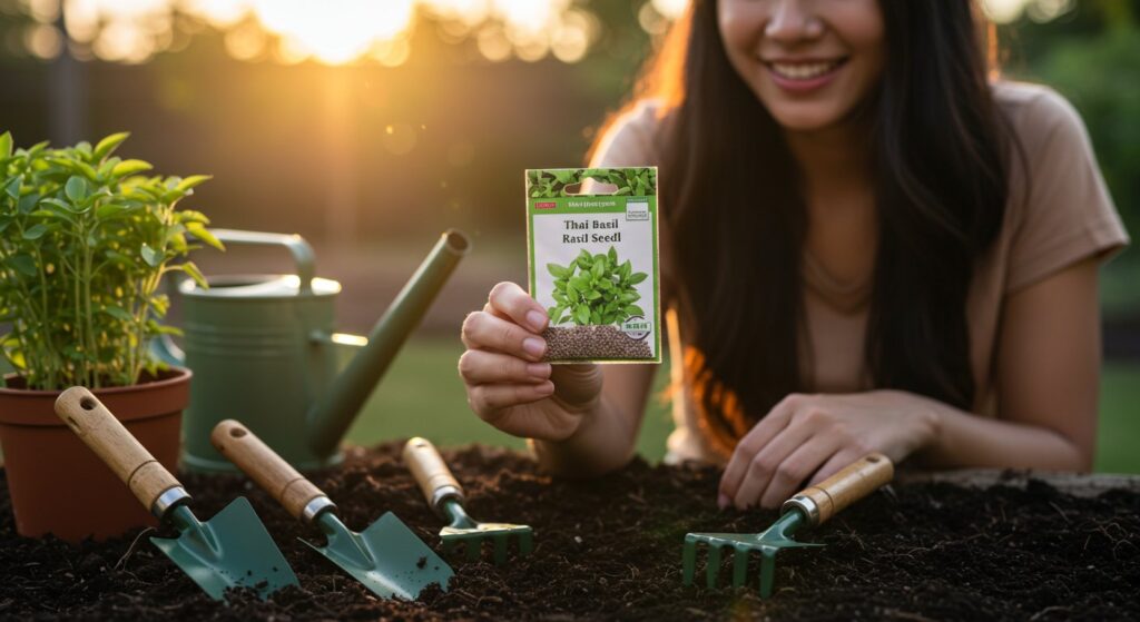 how to plant thai basil from seeds