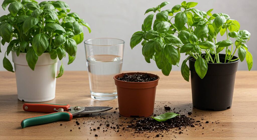 starting thai basil from stem cuttings
