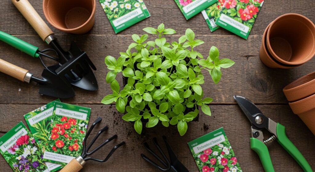 starting thai basil plants
