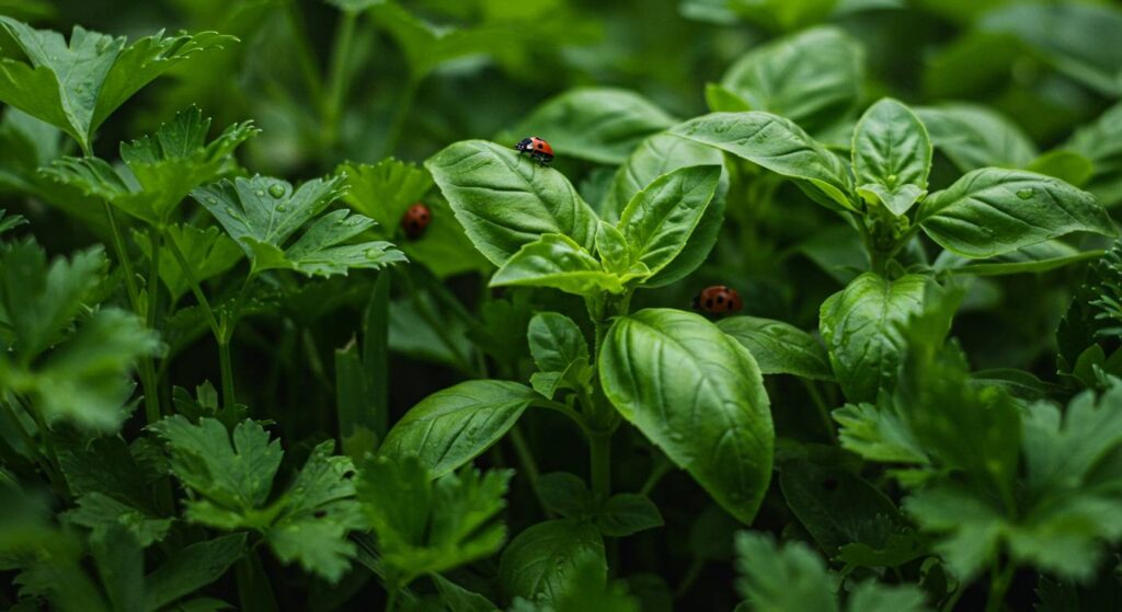 successful basil and parsley pairings
