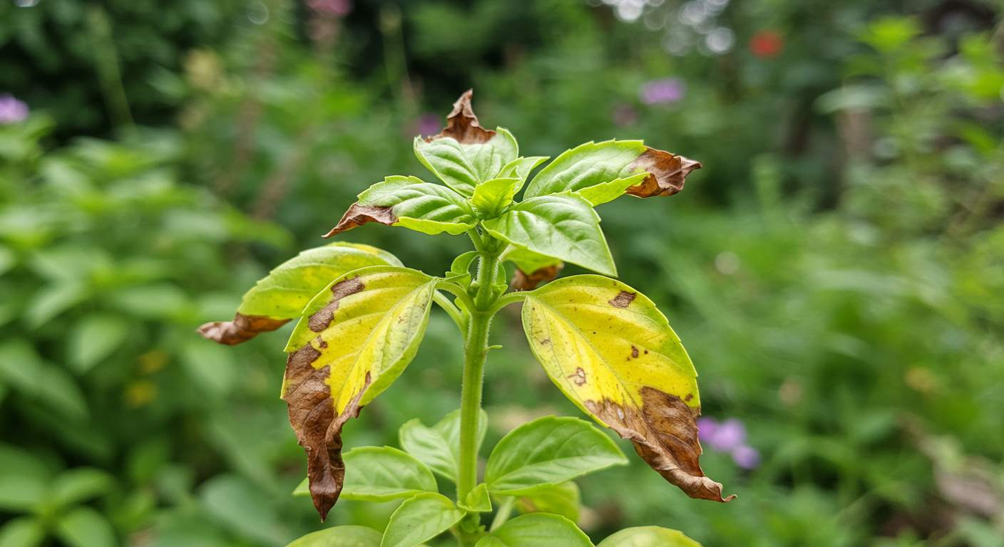 should i remove wilted basil leaves