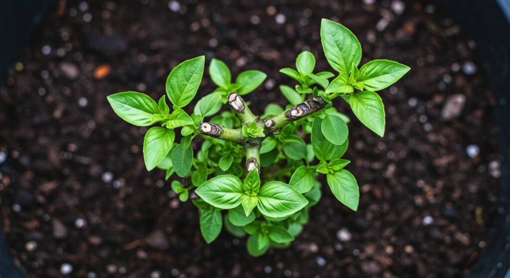 how to prune basil plant for more leaves